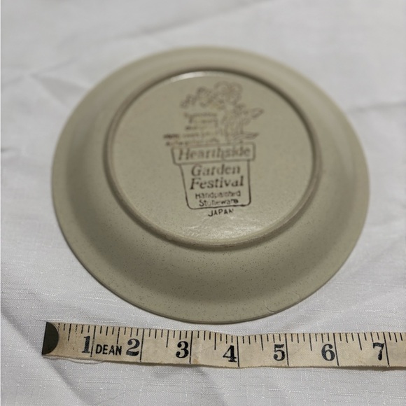 Vintage Stoneware Floral Sandwich Plate - Picture 3 of 3